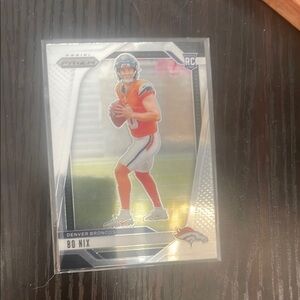 Panini Prizm Denver Broncos Bo Nix Rookie Card